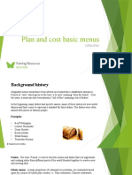 Plan and Cost Basic Menus SITHKOP002 - Powerpoint