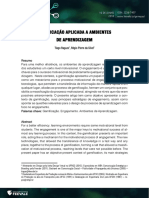 Gamificac A - o Aplicada A Ambientes de Aprendizagem