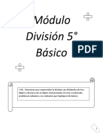 Módulo División 5° DEFINITIVO