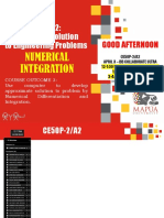 CE50P-2: Numerical Solution To Engineering Problems