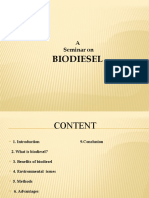 Biodiesel: A Seminar On