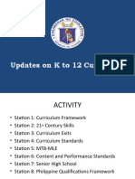 K To 12 Updates