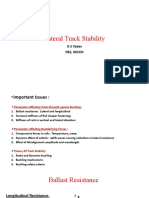 Lateral Stability of LWR Track