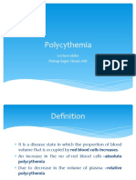 Polycythemia: Lecture Slides Pratap Sagar Tiwari, MD