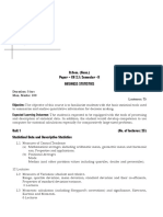 Syllabus: Paper - CH 2.1: Semester - II Business Statistics