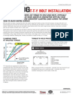 T-T-Y Bolt Installation: Clamping Force at Specified Torque Torque-To-Yield Procedure