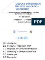 CONSUMER PROTECTION AND MARKET CONDUCT IN TANZANIA - FCC Nov 2016