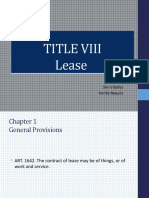 Title Viii - Lease