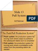 Slide 13 Pull System: Arif Rahman