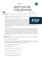 Filosofia de Las Ciencias Sociales