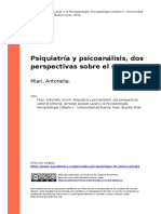 Miari, Antonella (2014) - Psiquiatria y Psicoanalisis, Dos Perspectivas Sobre El Sintoma PDF