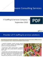 Veritech Software Consulting Services: IT Staffing & Services Company - A Brief Profile September 2010