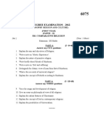 M.A. Degree Examination - 2012: Total No. of Pages: 1