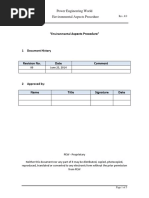 EP-1 Environmental Aspects Procedure