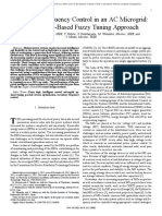 Intelligent Frequency Control in An AC Microgrid: Online PSO-Based Fuzzy Tuning Approach