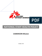 National Staff Health Policy: CAMEROON Mission