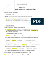 1 Simulacro Examen Parcial Comunicación Ii