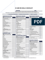 Home Care RN Skills Checklist