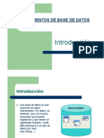 Fundamentos de Base de Datos: Introducción