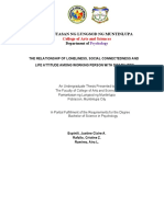 A Research Study About Loneliness, Social Connectedness and Life Attitude of Working Persons With Disability