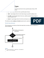 PHP - Loop Types