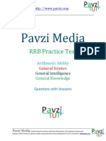 Pavzi Media Pavzi Media Pavzi Media: RRB Practice Test RRB Practice Test