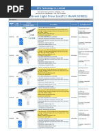 Smart Solar Street Light Price List (FLY HAWK SERIES) : KTG Technology Co.,limited