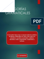 CATEGORÍAS GRAMATICALES - Tema (1) - 24 Abril 2020