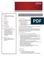 TSI2995 - Managing Hitachi Data Instance Director v6.x: Hitachi Vantara Global Learning