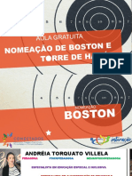 Aula Gratuita Nomeação de Boston e Torre de Hanói