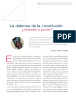 La Defensa de La Constitución Derecho o Poder PDF