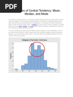 Measures of Central Tendency