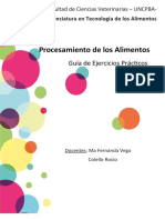 Procesamiento de Los Alimentos Guia Ejercicios 2019