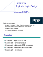 Eee 270 Advanced Topics in Logic Design More On FSMDS: References/Credits