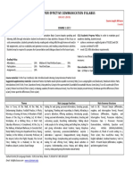 English For Effective Communication Syllabus: Course 1: Eec 1