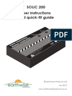 Solic 200 User Instructions and Quick-Fit Guide: © Earthwise Products LTD July 2013 WWW - Earthwiseproducts.Co - Uk