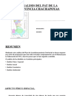 Analisis Del Pat de La Provincia Chachapoyas