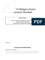 Year 10 Religion Exam Revision Booklet