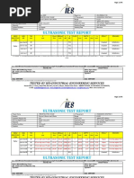 Ultrasonic Test Report: Tested by Ies-Industrial Engineering Services