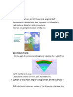 What Are Various Environmental Segments?: Four