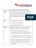 STARTOOLS - Twenty Approaches To Training Initiatives