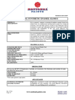 Paint Data Sheet - National Synthetic Enamel Gloss I