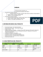 Ficha de Especificación Técnica