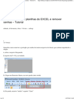 Desproteger Planilha Excel