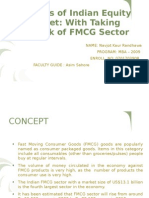 Analysis of Indian Equity Market: With Taking Outlook of FMCG Sector