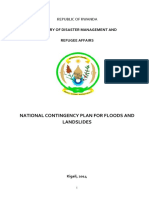 National Contingency Plan For Floods and Landslides: Ministry of Disaster Management and Refugee Affairs