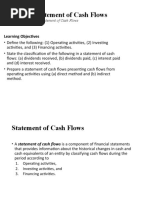 Chapter 6 Statement of Cash Flows: Learning Objectives