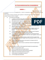 Electronics and Telecommunication Engineering Paper - I: I.E.S - (Conv.) - 1980