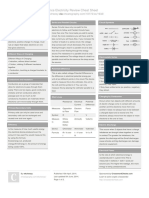 Science Electricity Review Cheat Sheet: by Via