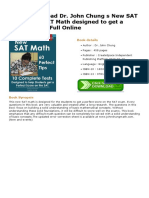 (PDF) Dwonload Dr. John Chung S New SAT Math: New SAT Math Designed To Get A Perfect Score Full Online